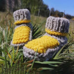 Pantuflas de lana y cuero de oveja