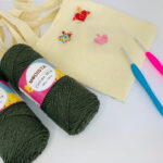 kit de tejido algodón verde musgo Modista Cotton