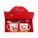 Set de tazas chinas Mr and Mrs Cat