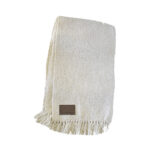 Piecera blanco invierno tejida king ovejaroots - Imagen 4