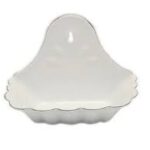 Jabonera enlozada blanca Roco