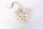 Corazón blanco colgante