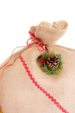 Bolsa saco arpillera navidad - Imagen 2