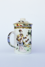 Taza con tapa samurai